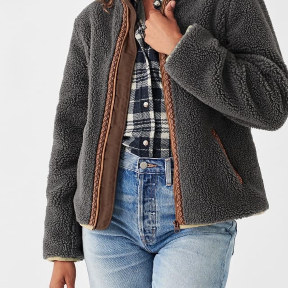 Faherty Ashbury High Pile Fleece Jacket